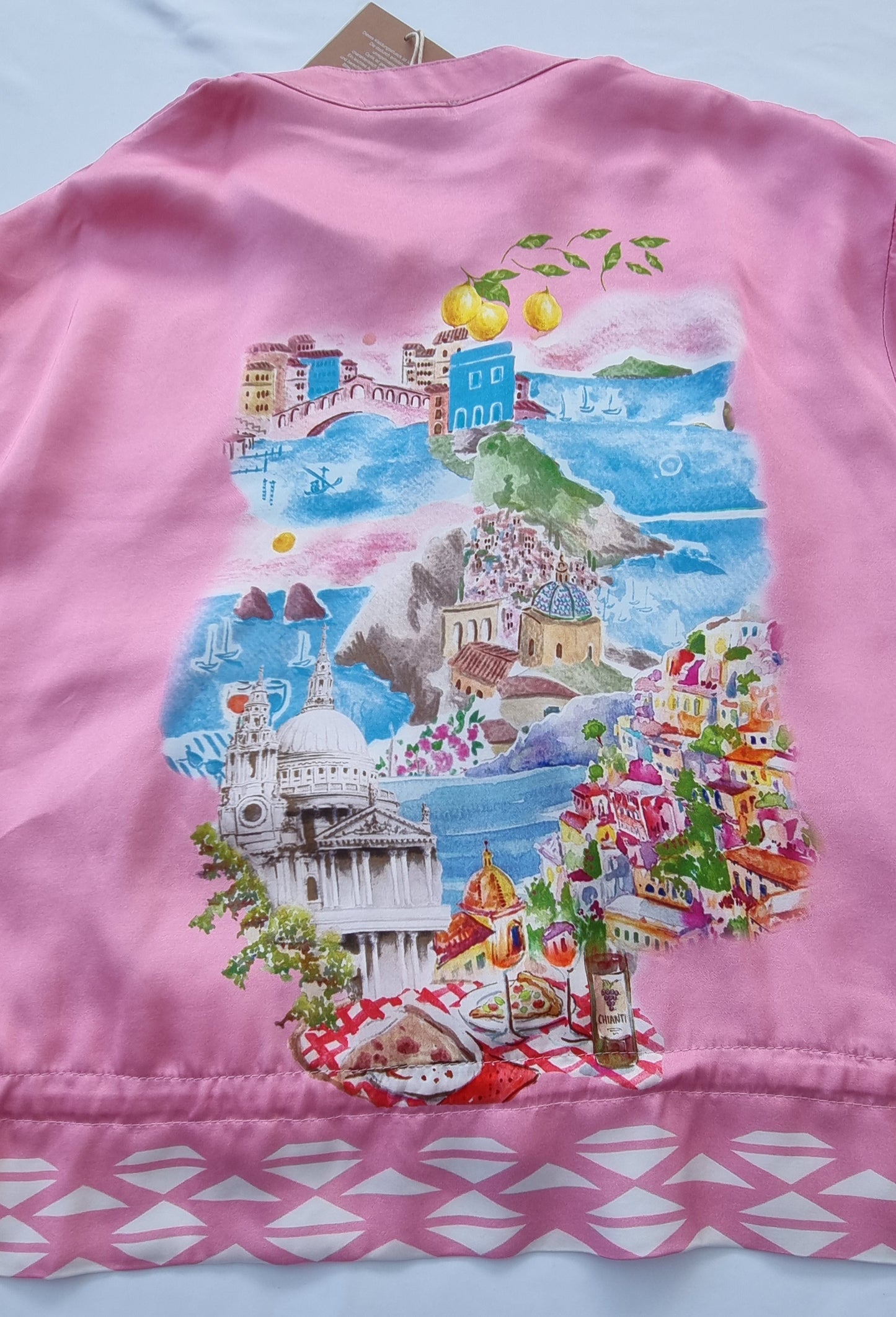 Sommerjacke mit Statement-Backprint