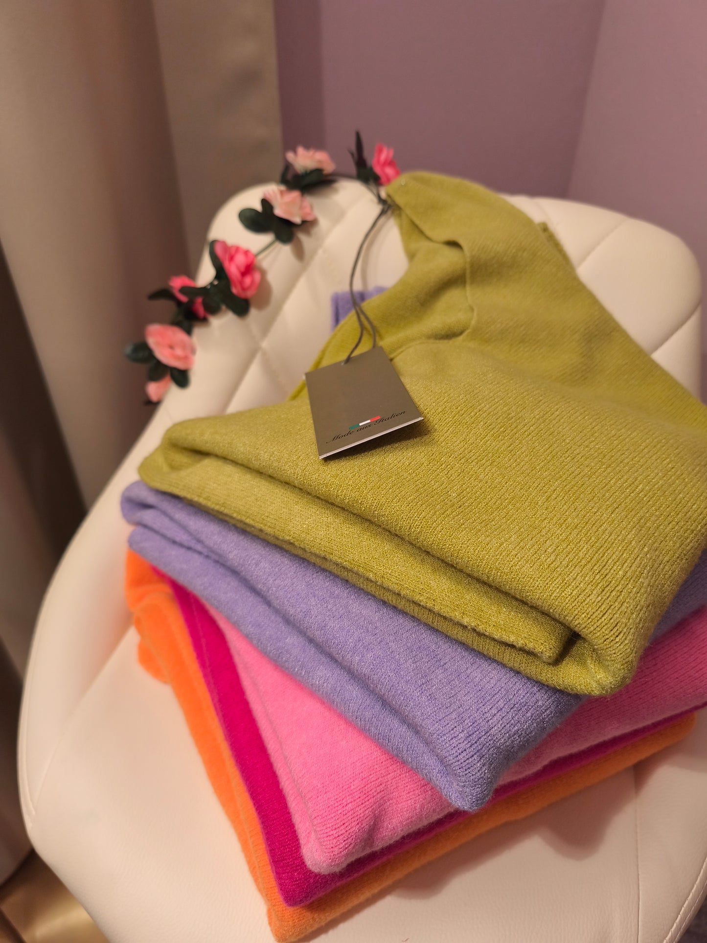 MyBasic Pullover V-Neck magenta