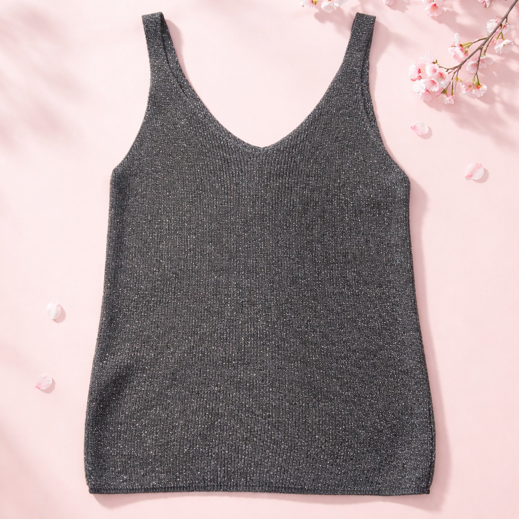 LUX Stricktop grau