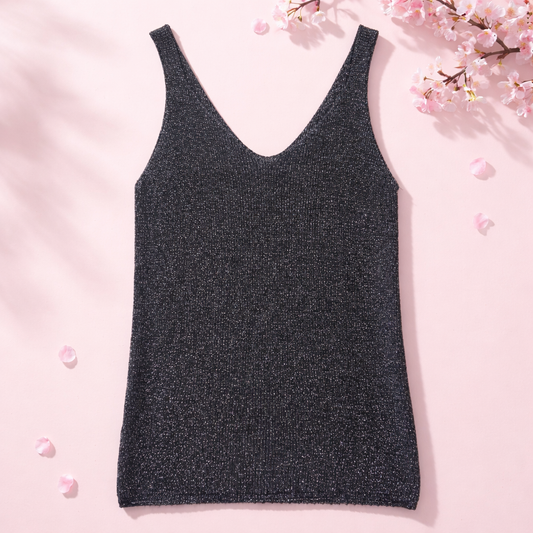 LUX Stricktop schwarz