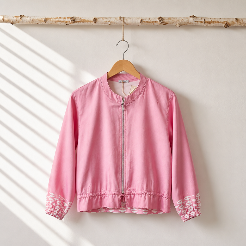 Sommerjacke mit Statement-Backprint