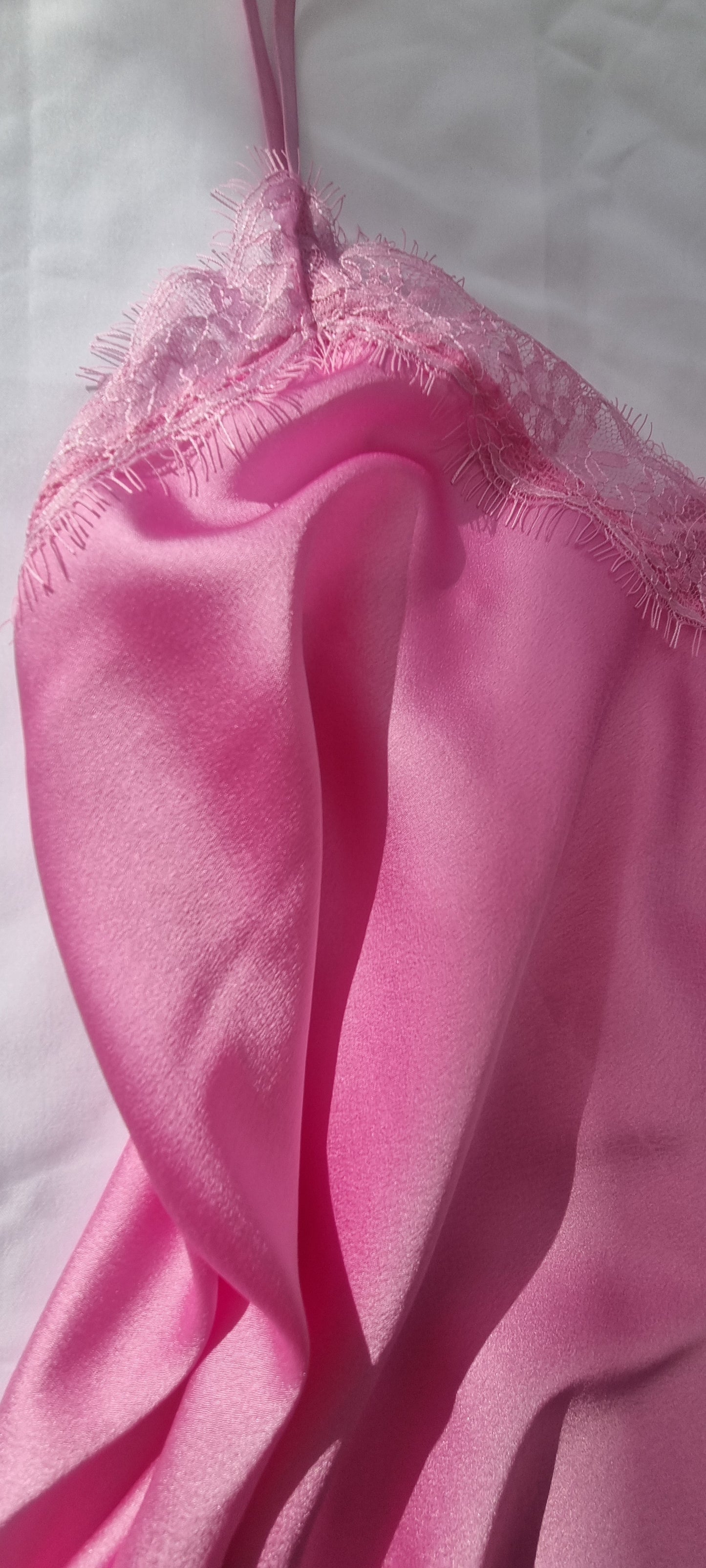 LACELike Top in Satinoptik rosa