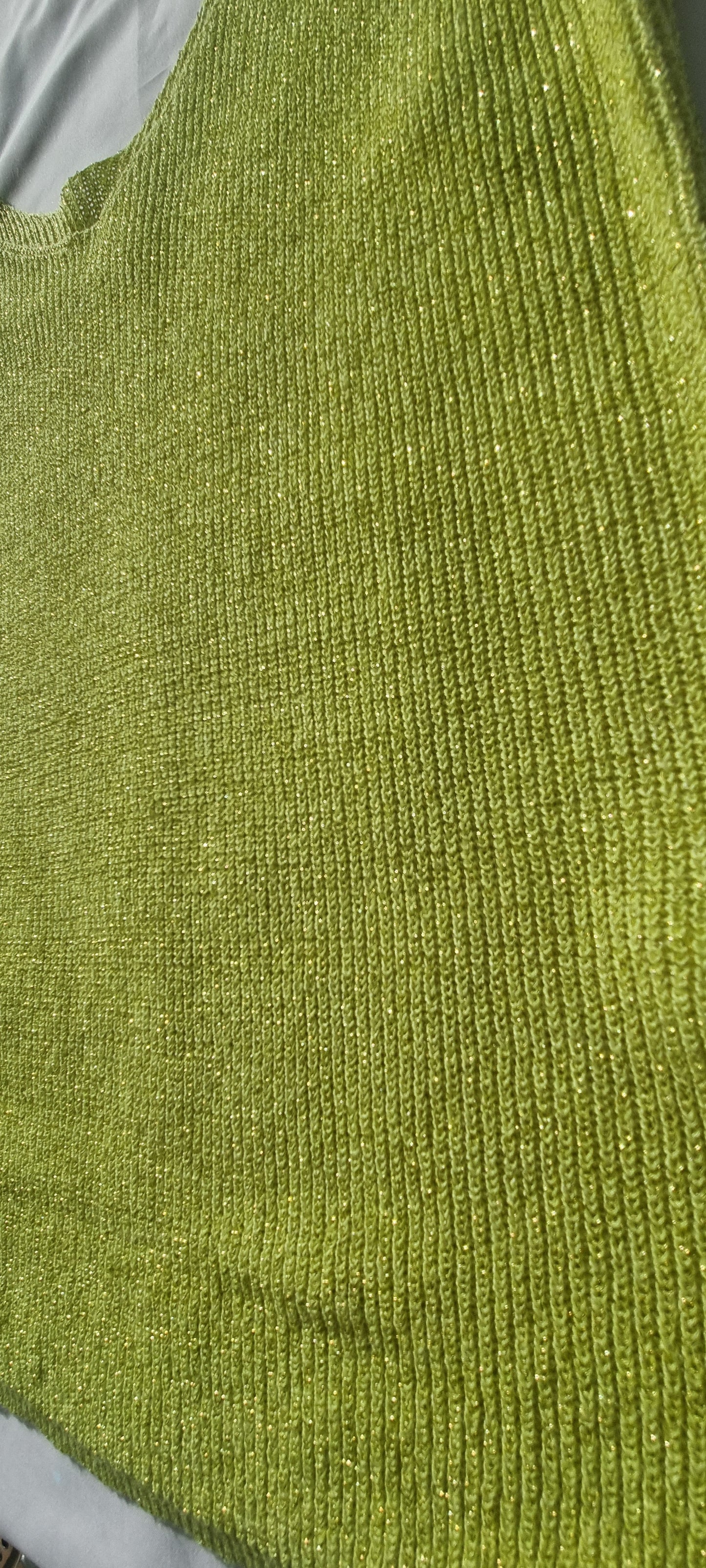 LUX Stricktop zitronengelb / gelb