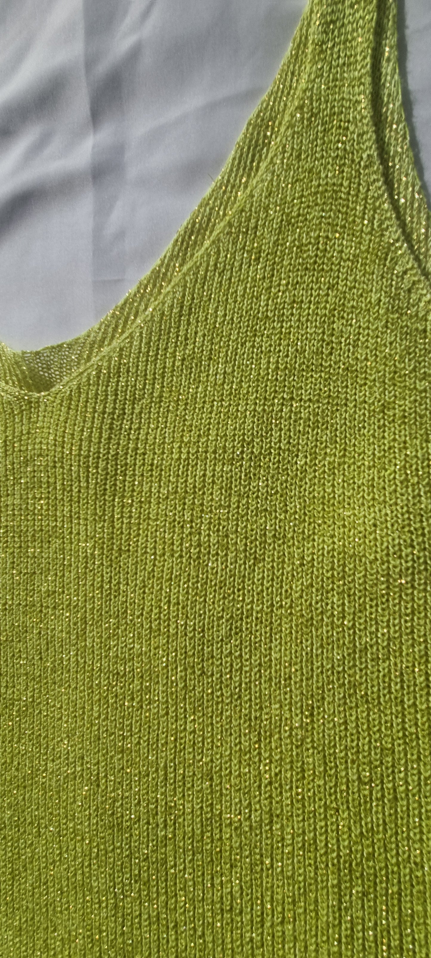 LUX Stricktop zitronengelb / gelb