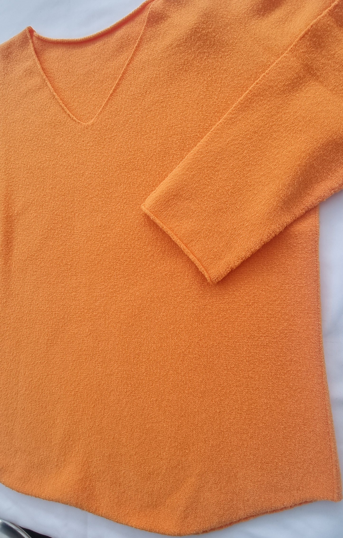 MyBasic Pullover V-Neck orange