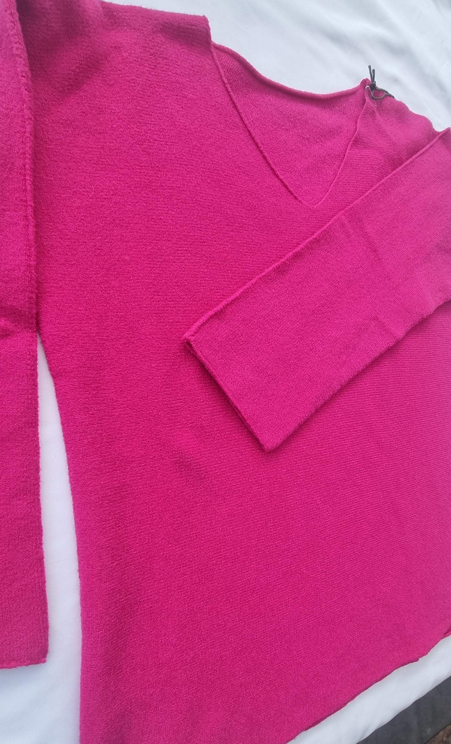 MyBasic Pullover V-Neck magenta