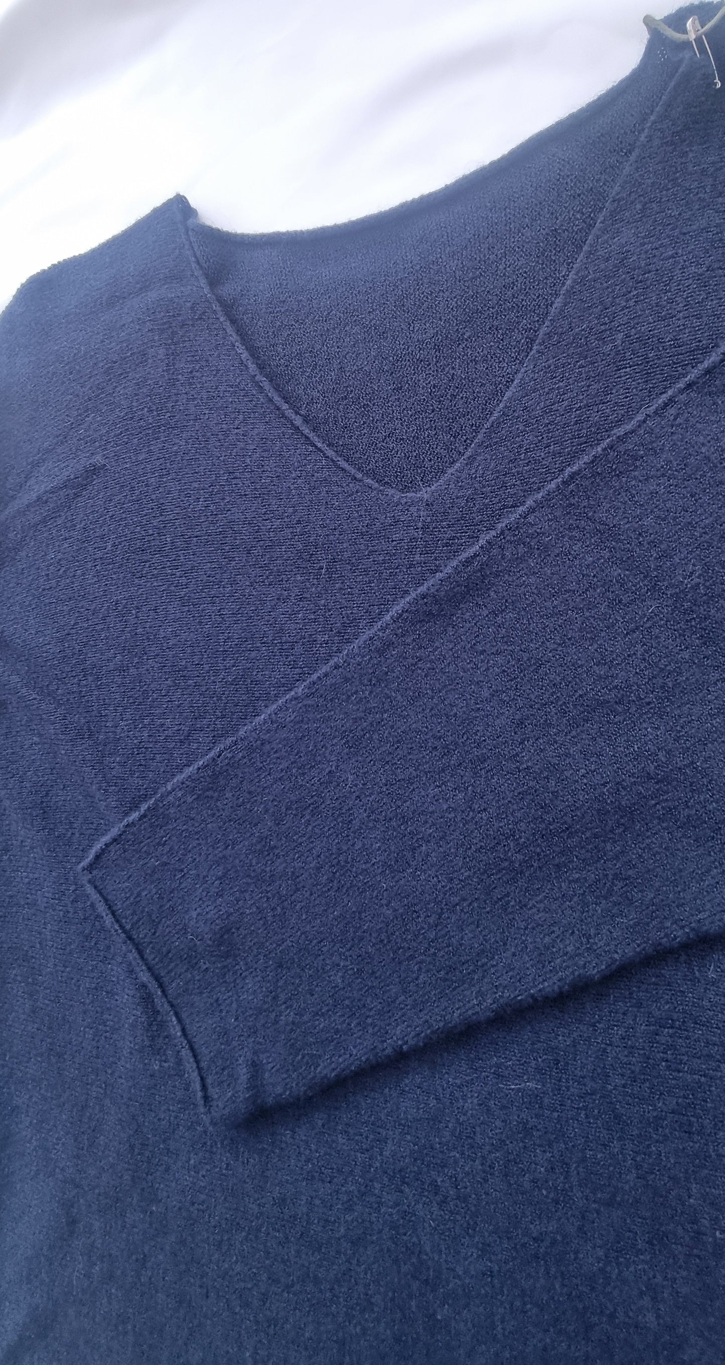 MyBasic Pullover V-Neck dunkelblau