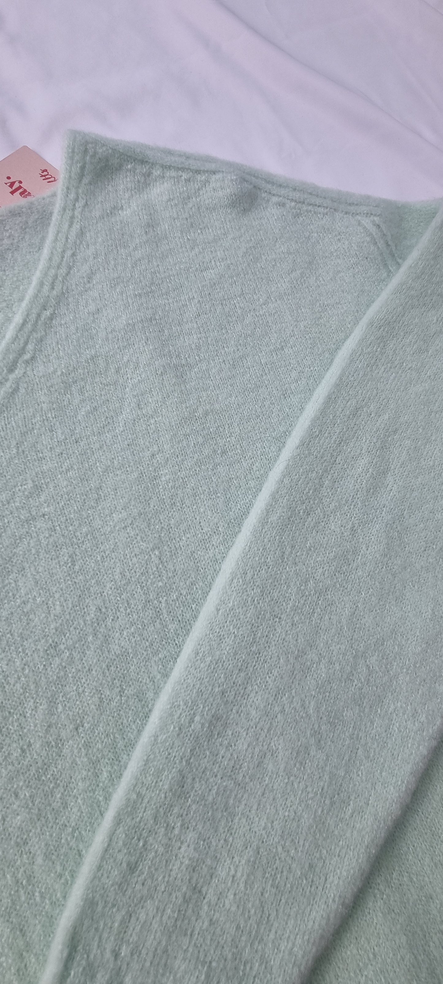 Basic Pullover mit Baby Alpaka-Wolle mint