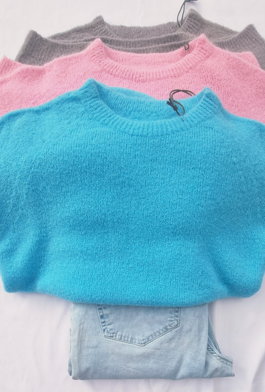 Basic Pullover mit Alpaka-Wolle