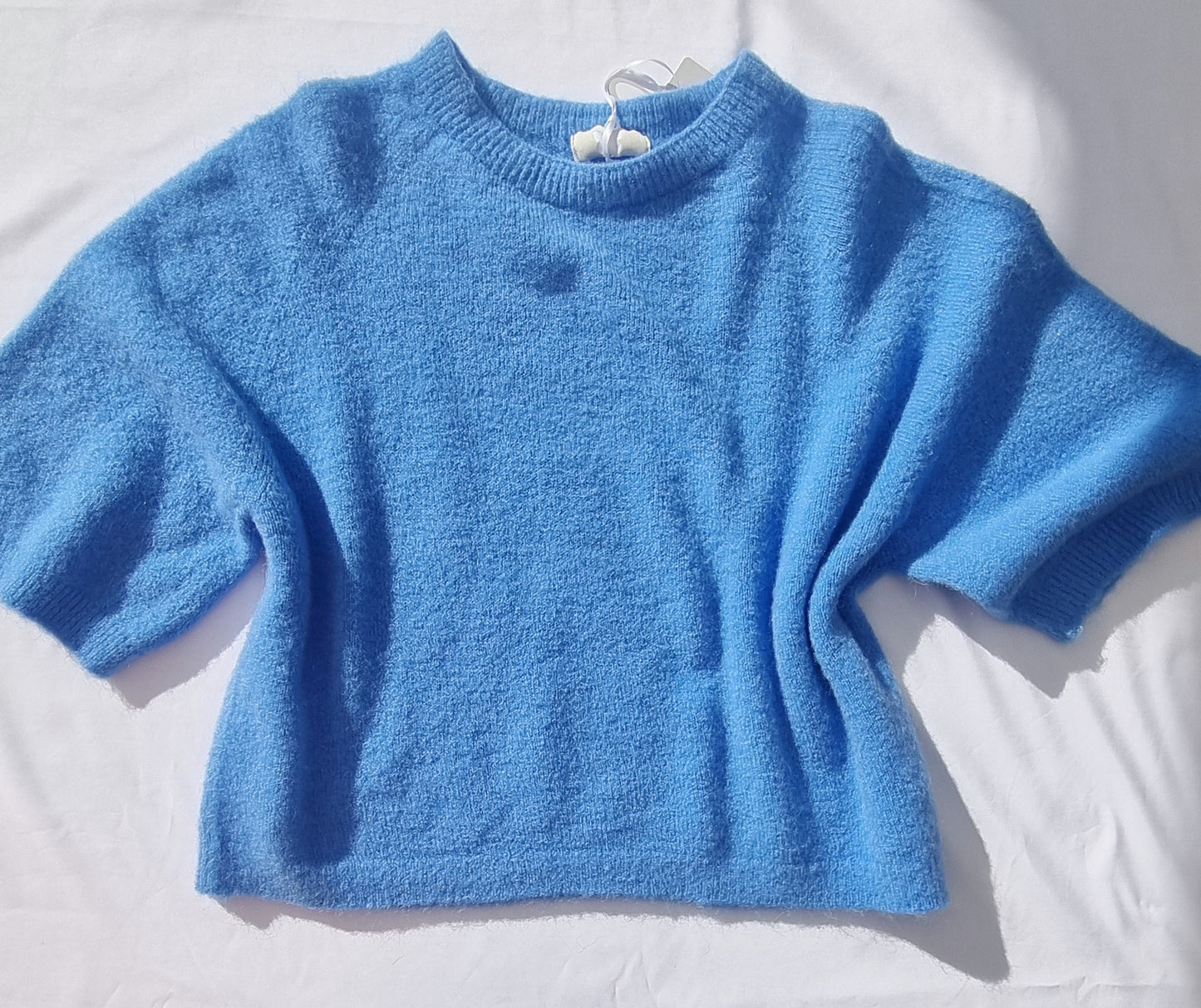 MyFav Alpaka Pullover 1/2 Arm Blau