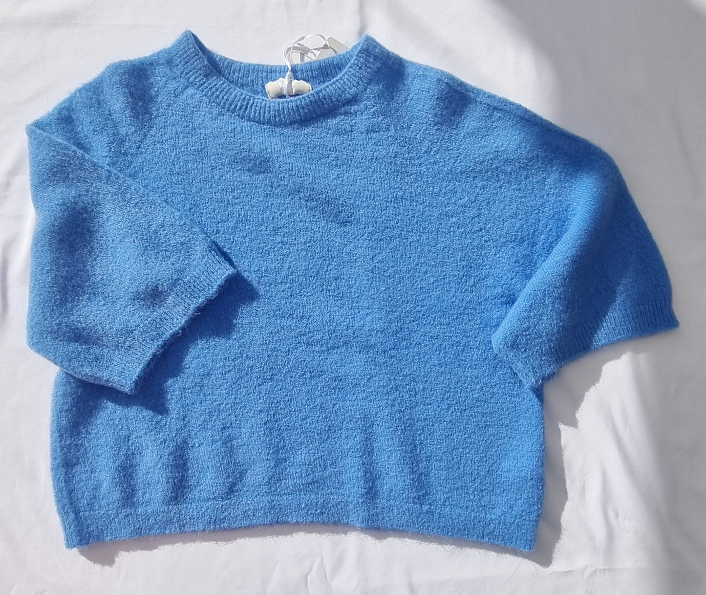 MyFav Alpaka Pullover 1/2 Arm Blau