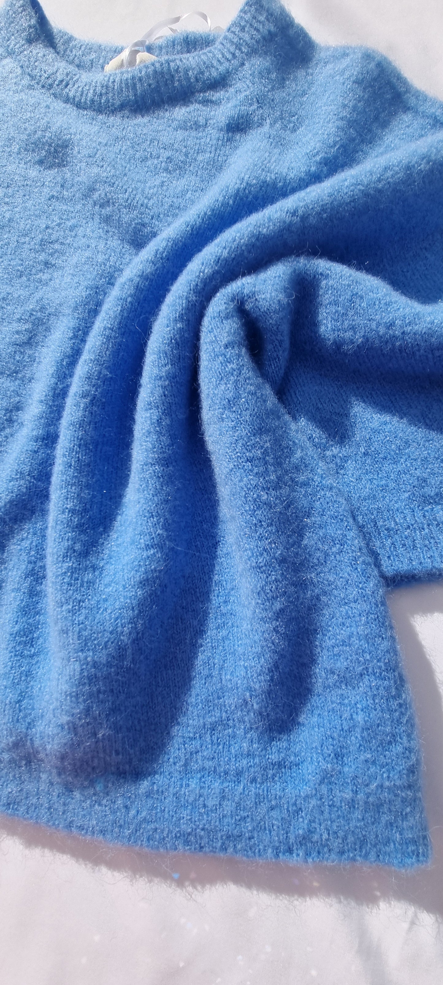 MyFav Alpaka Pullover 1/2 Arm Blau
