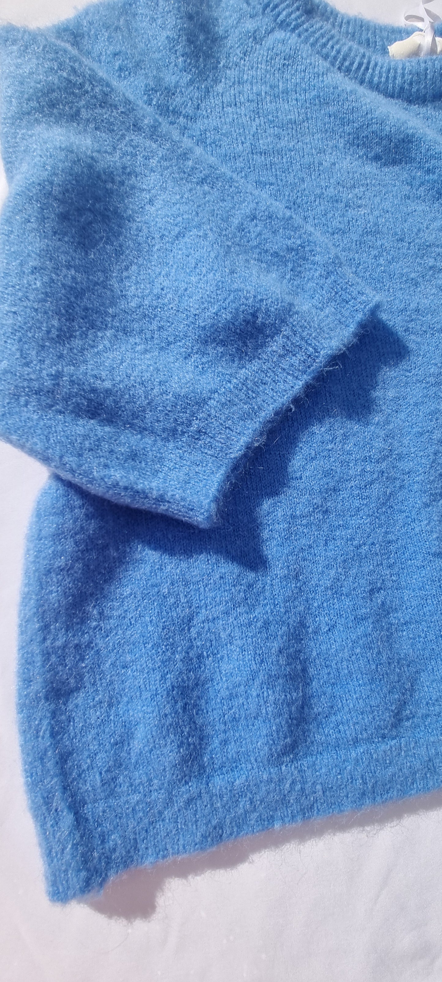 MyFav Alpaka Pullover 1/2 Arm Blau