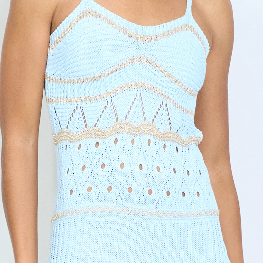 Stretch-Strick Maxikleid