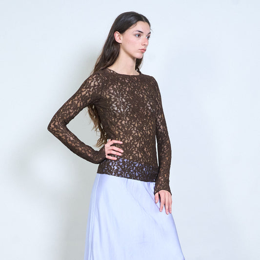 FLORE Langarm-Shirt aus Spitze