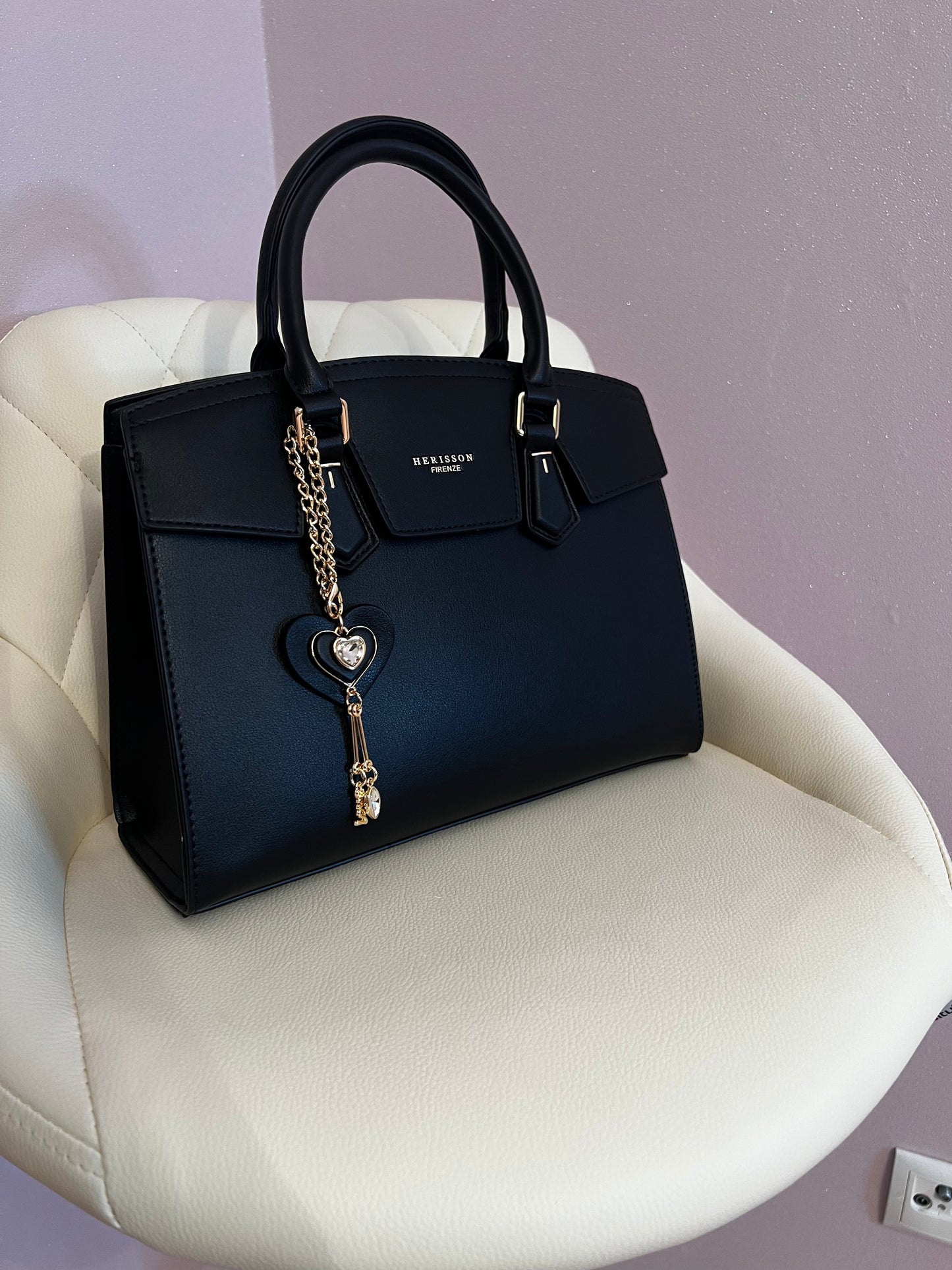Midi Handtasche schwarz