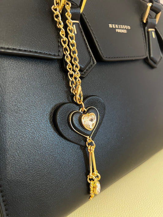 Midi Handtasche schwarz