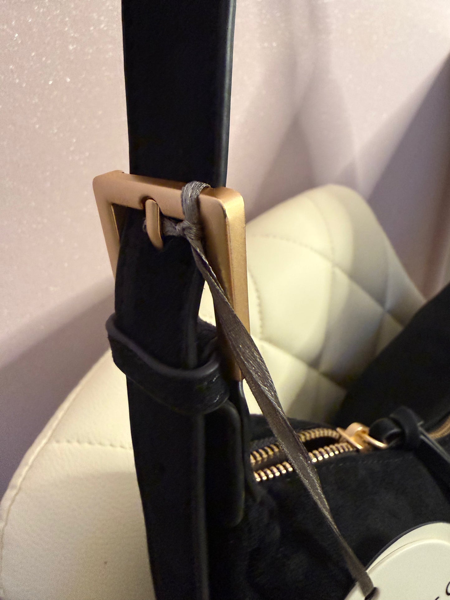 Wildledertasche schwarz