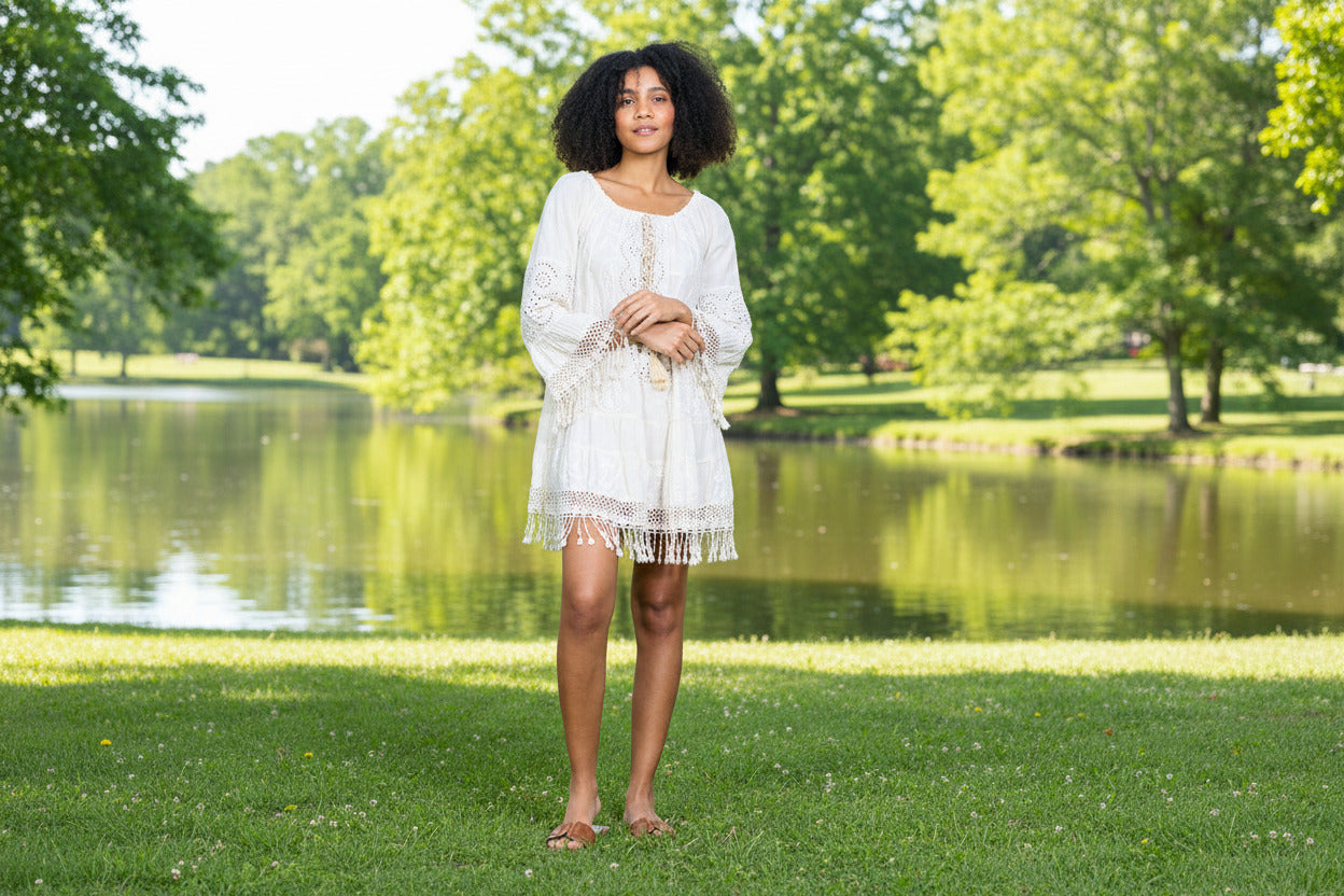 BOHO Lace Minikleid